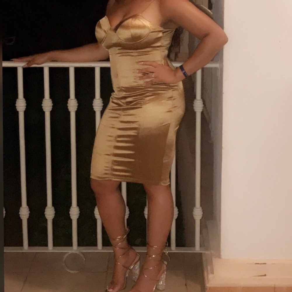 Gold Bodycon dress